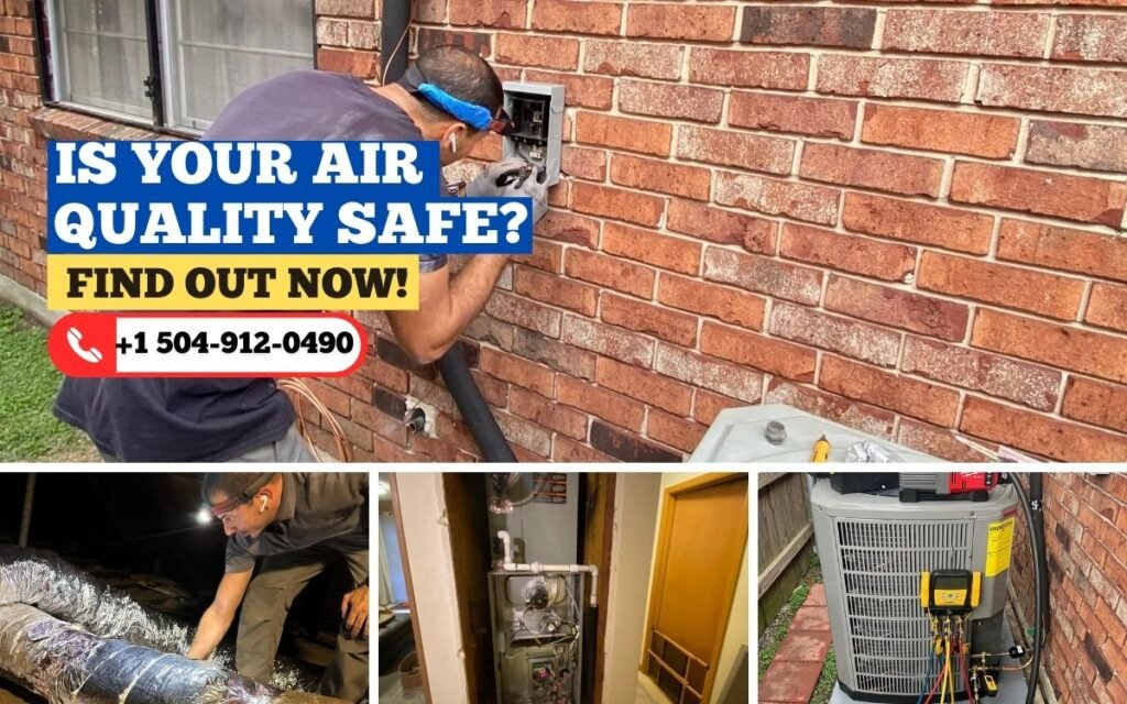 Air filtration system installation in New Orleans.