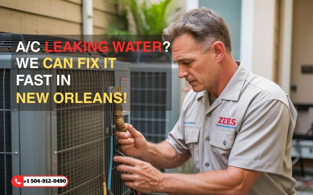 AC Leaking Water We Can Fix It Fast in New Orleans!