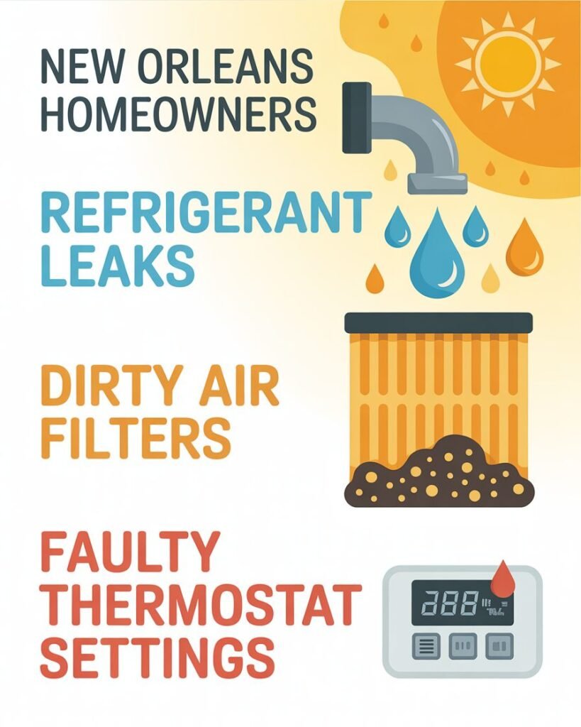Common AC Problems Homeowners Face in New Orleans