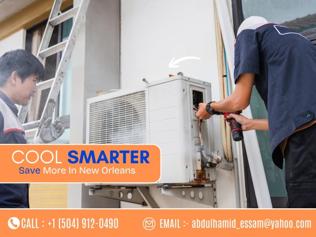 Energy-efficient air conditioning system installed in a New Orleans home