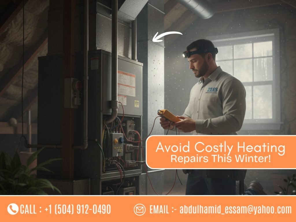 Heating system maintenance in New Orleans by Zees AirConditioning Inc