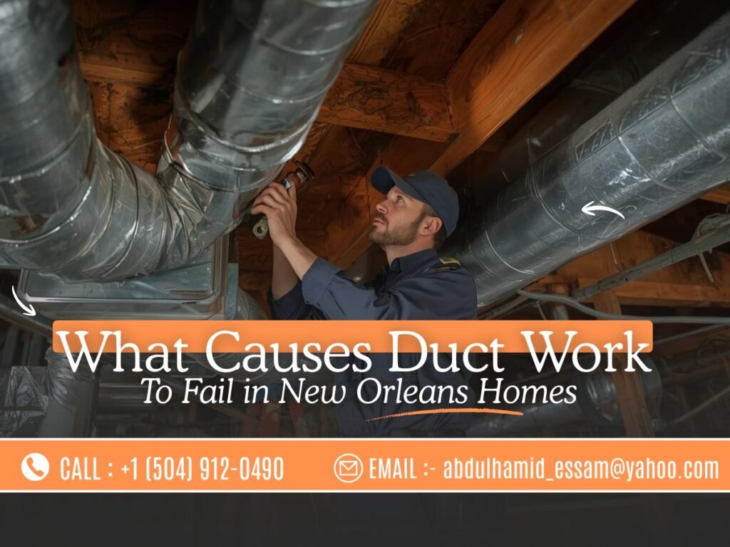What Causes Duct Work to Fail in New Orleans Homes and How to Fix It