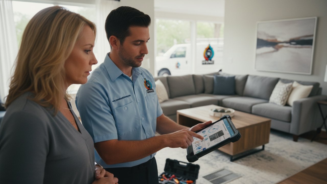 indoor HVAC maintenance and diagnostics Mandeville LA