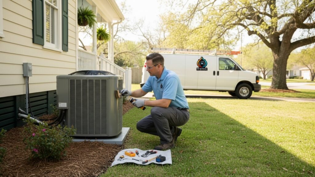 Professional HVAC technician