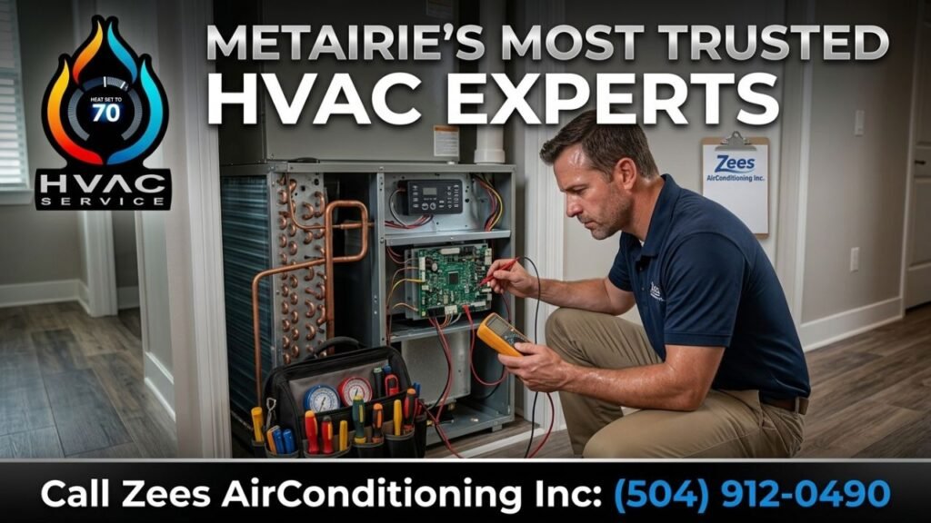 professional HVAC technician working