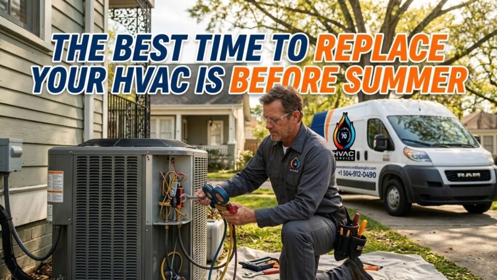 HVAC replacement before Louisiana summer