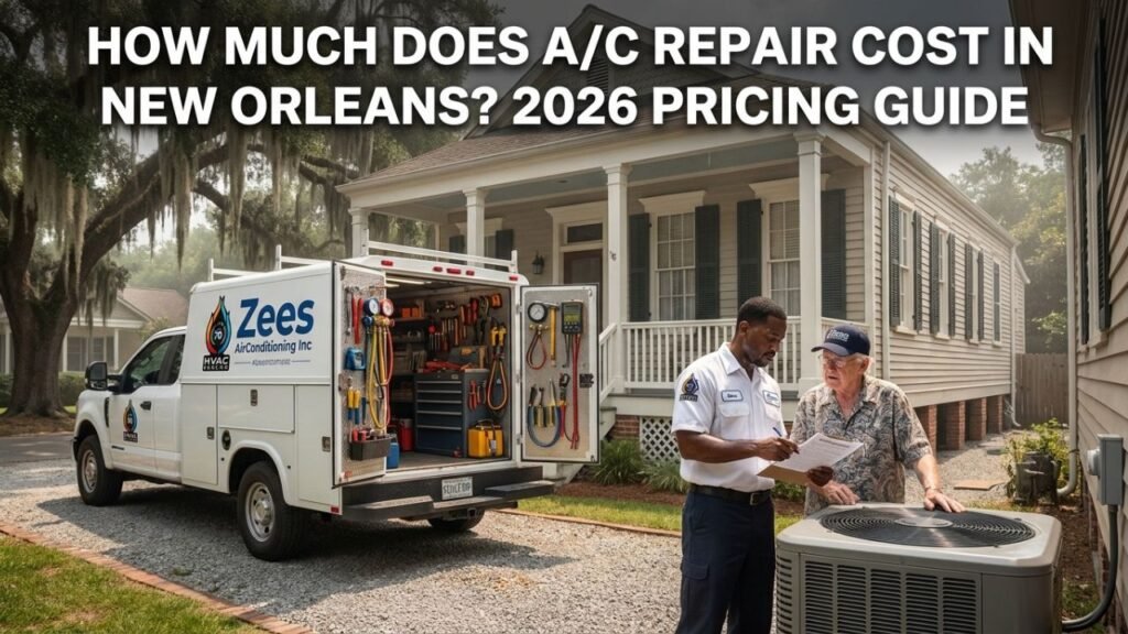 How much does AC repair cost in New Orleans 2026 pricing guide
