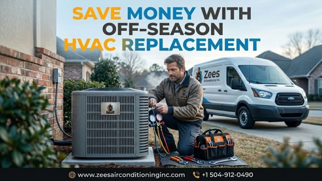 Off-season HVAC installation in Louisiana
