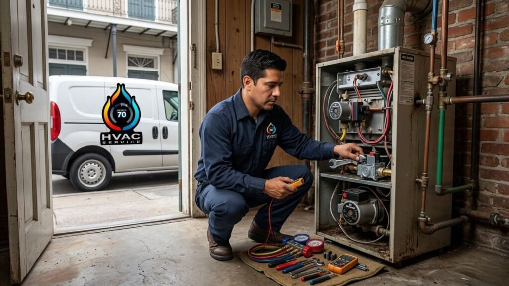 Professional boiler repair service in New Orleans