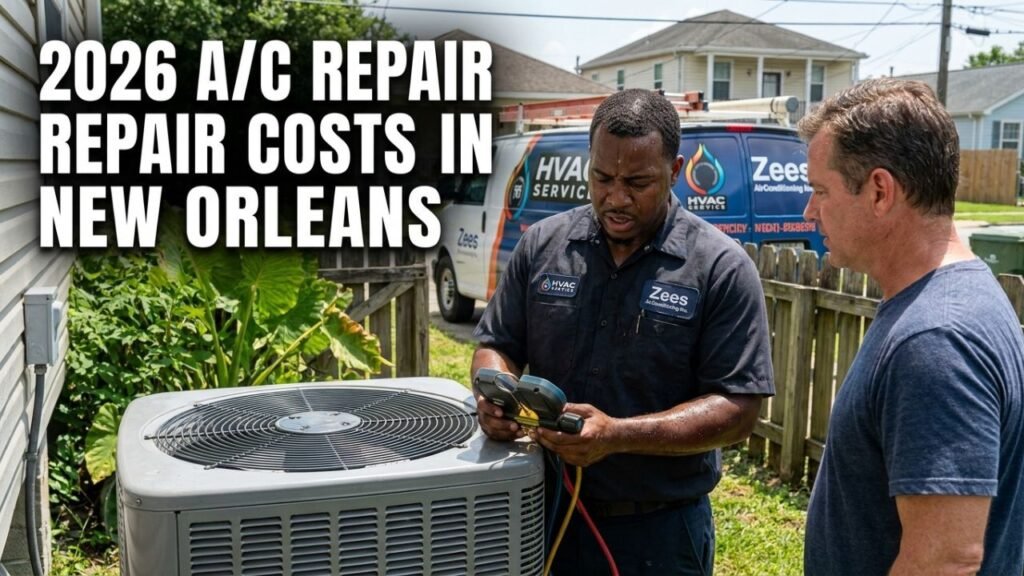 Real 2026 AC repair costs and transparent pricing in New Orleans
