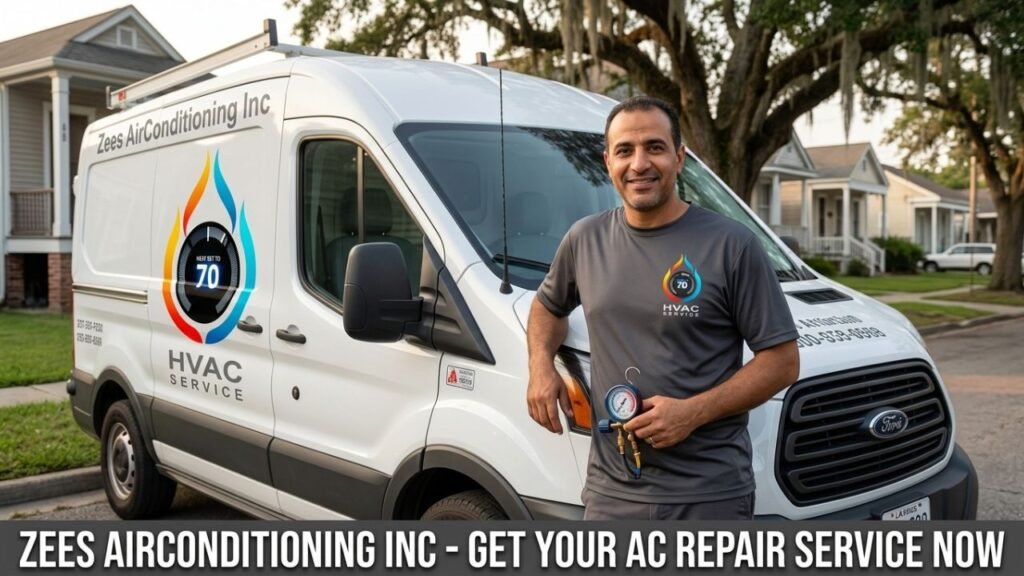 Zees AirConditioning Technician Call Now Status