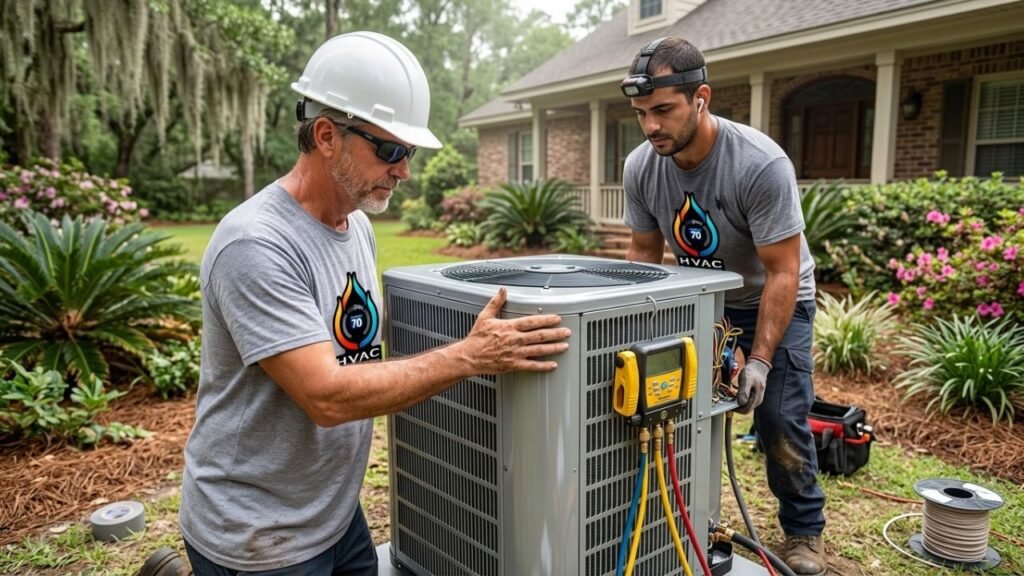 Installation of energy-efficient HVAC system in Mandeville LA