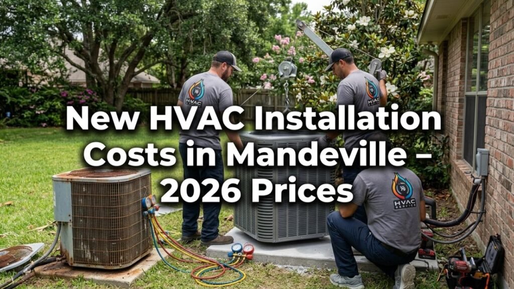 New HVAC system installation cost in Mandeville LA
