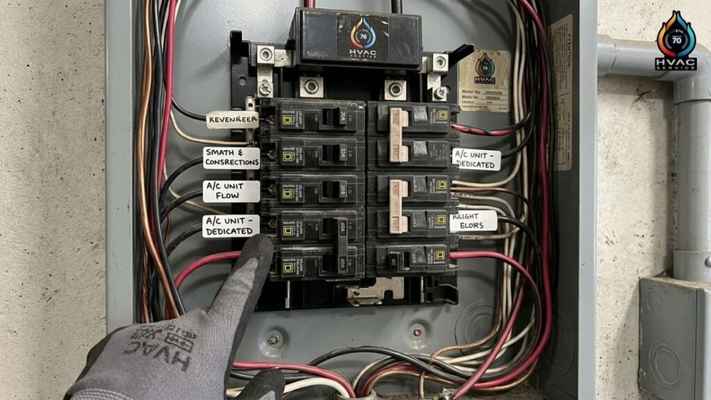 Dedicated circuit breaker for air conditioner