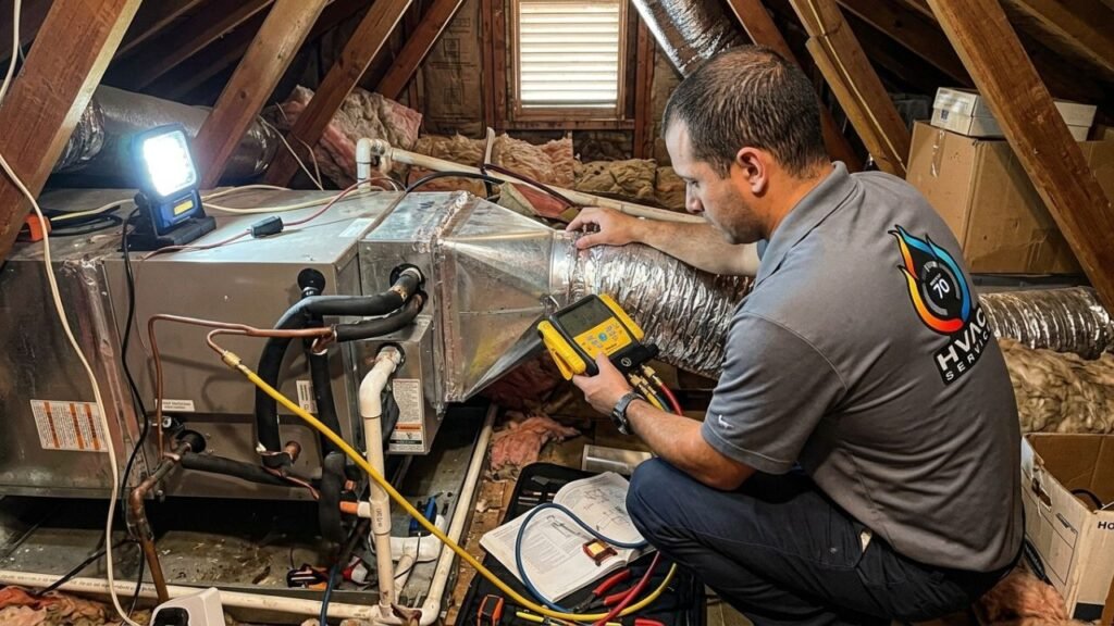 Faulty electrical installation on air conditioner
