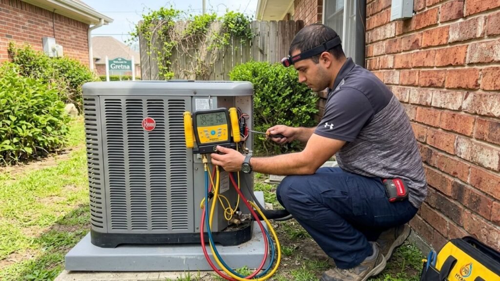 Annual HVAC inspection in Gretna LA